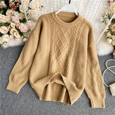 Naiste vabaaja pikkade varrukatega kampsun