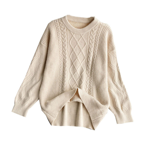 Naiste vabaaja pikkade varrukatega kampsun