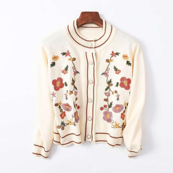 Moodne tikandiga kardigan naistele