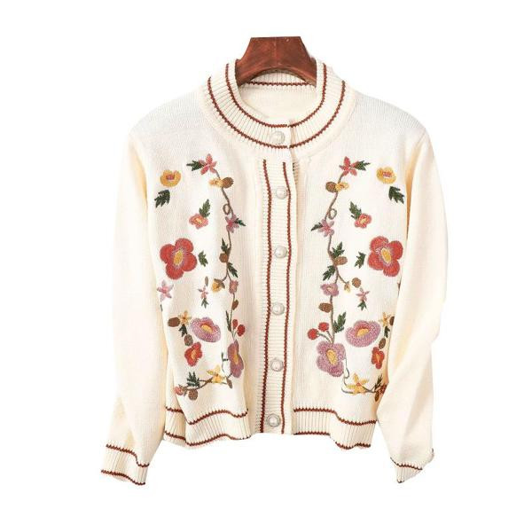 Moodne tikandiga kardigan naistele