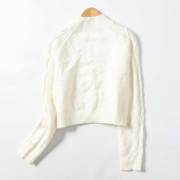 Naiste moodne ovaalse kaelusega kampsun