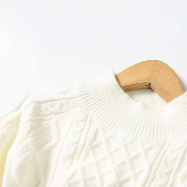 Naiste moodne ovaalse kaelusega kampsun