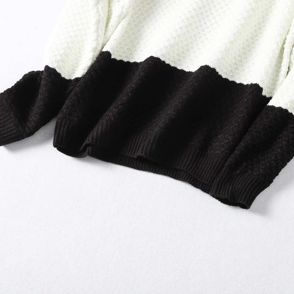 Μοντέρνο πουλόβερ με οβάλ ντεκολτέ