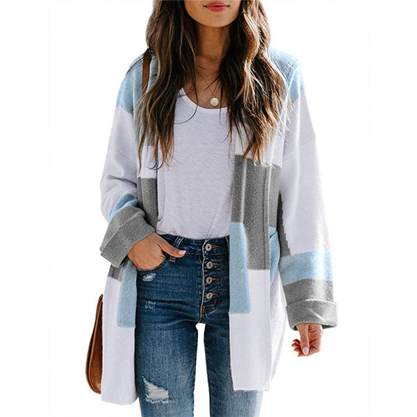 Γυναικεία μακριά ζακέτα χωρίς στερέωση
