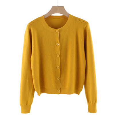 Moodne naiste vest ovaalse kaelusega ja pikkade varrukatega