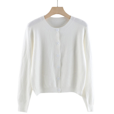 Moodne naiste vest ovaalse kaelusega ja pikkade varrukatega