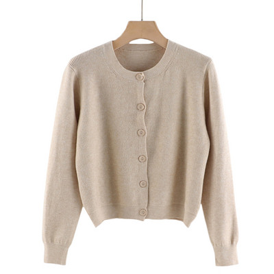 Moodne naiste vest ovaalse kaelusega ja pikkade varrukatega