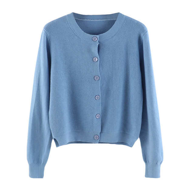 Moodne naiste vest ovaalse kaelusega ja pikkade varrukatega