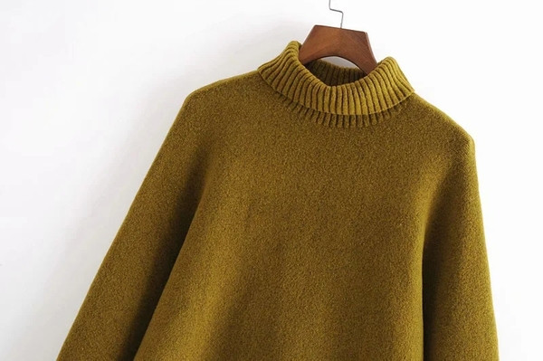 Naiste nööpide ja polo kraega kampsun - lai mudel