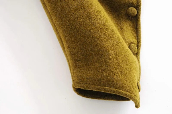 Naiste nööpide ja polo kraega kampsun - lai mudel