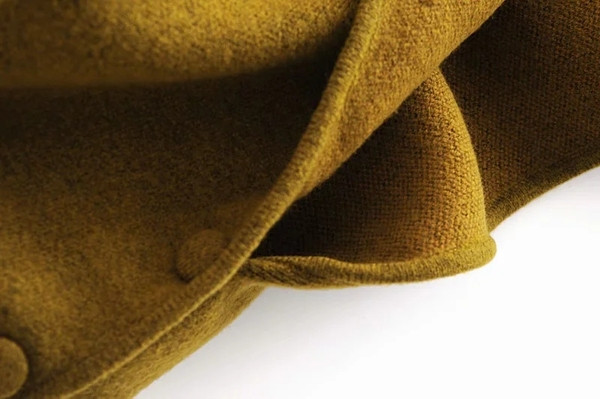 Naiste nööpide ja polo kraega kampsun - lai mudel