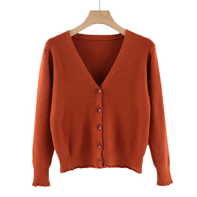 Γυναικεία ζακέτα με λαιμόκοψη και κουμπιά