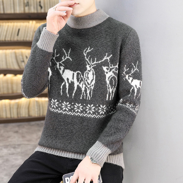 Meeste vabaaja kampsun tikandi ja polo kraega