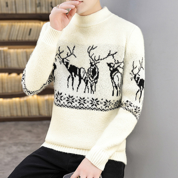 Meeste vabaaja kampsun tikandi ja polo kraega