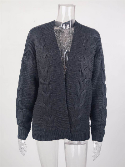 Moodne naiste lühike kardigan ilma kinnituseta mitmes värvitoonis