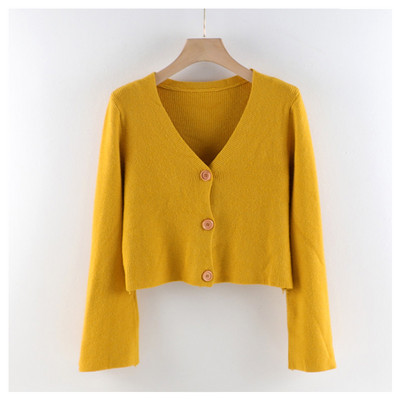 Γυναικεία ζακέτα casual - με κουμπιά και μακριά μανίκια