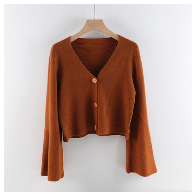 Γυναικεία ζακέτα casual - με κουμπιά και μακριά μανίκια