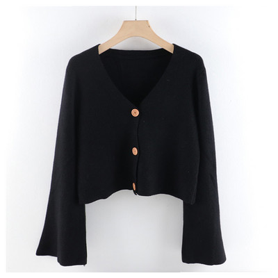 Γυναικεία ζακέτα casual - με κουμπιά και μακριά μανίκια