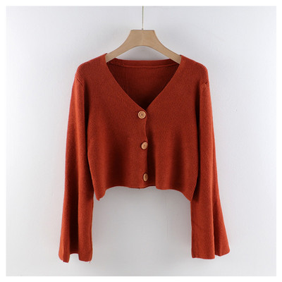 Γυναικεία ζακέτα casual - με κουμπιά και μακριά μανίκια