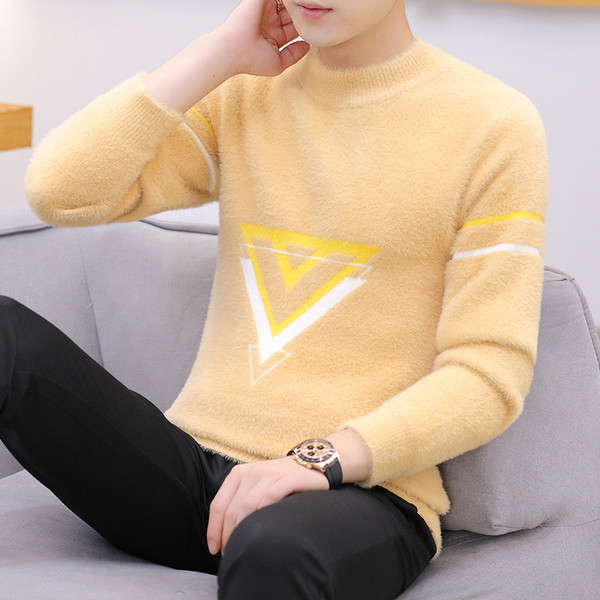 Uus mudel madala kraega meeste kampsun