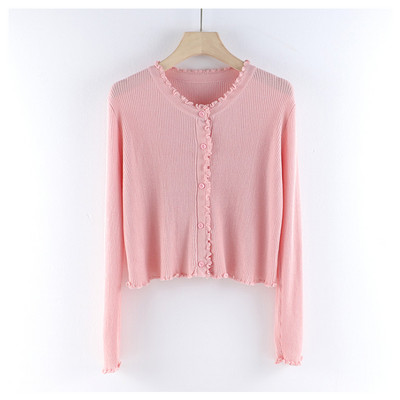 Uut mudelit naiste kardigan pikkade varrukate ja ümara kaelusega