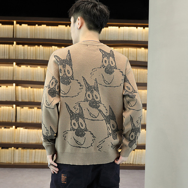 Moodne meeste kampsun ümara kaelusega - kaks mudelit