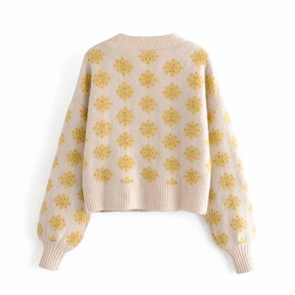 Κοντή γυναικεία καθημεινή ζακέτα με βαθύ ντεκολτέ