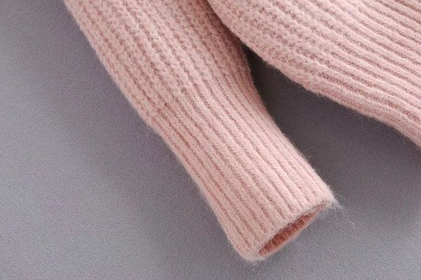 Casual πουλόβερ με κολάρο και μεσαίου μήκους