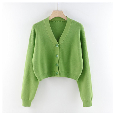 Γυναικεία ζακέτα νέο μοντέλο  με μακριά μανίκια και λαιμόκοψη