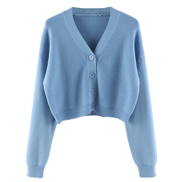 Γυναικεία ζακέτα νέο μοντέλο  με μακριά μανίκια και λαιμόκοψη