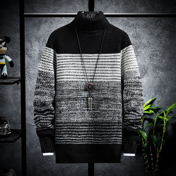 Ανδρικό πουλόβερ με γιακά