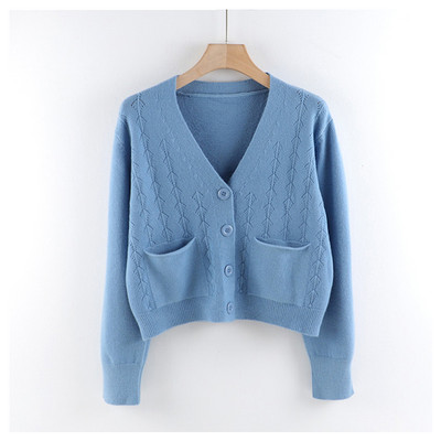 Γυναικεία καθημερινή ζακέτα με κουμπιά και τσέπες