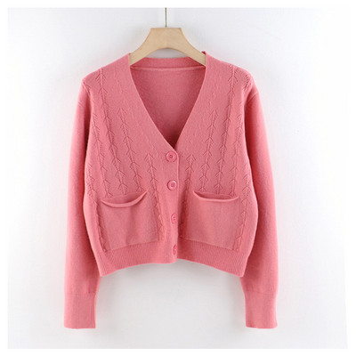 Γυναικεία καθημερινή ζακέτα με κουμπιά και τσέπες