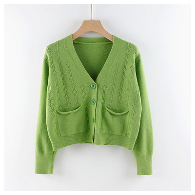 Γυναικεία καθημερινή ζακέτα με κουμπιά και τσέπες