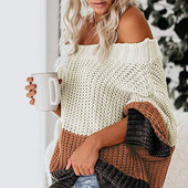 Γυναικείο πουλόβερ  μοντέλο με οβάλ λαιμόκοψη