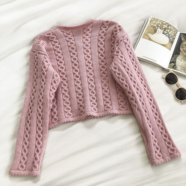 Novi model ženske vestice - sa okruglim izrezom i dugim rukavima