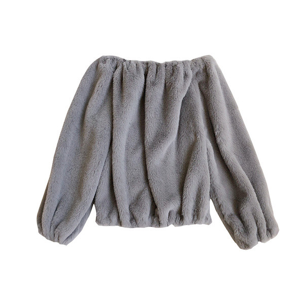 Γυναικείο πουλόβερ μοντέρνο με γυμνούς ώμους