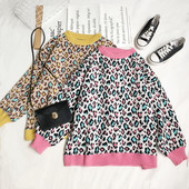 Πουλόβερ casual με μοτίβο λεοπάρδαλη