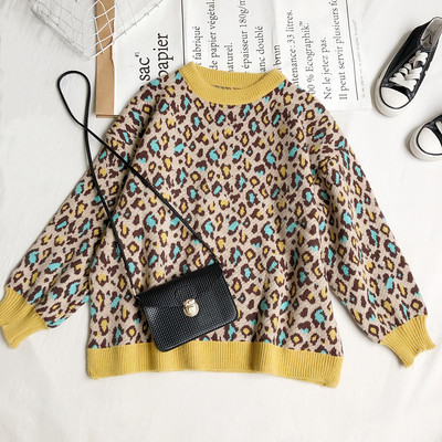 Πουλόβερ casual με μοτίβο λεοπάρδαλη