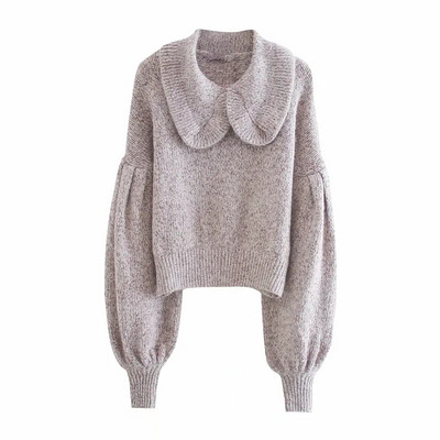 Γυναικείο ρετρό στυλ πουλόβερ με μανίκια