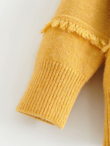 Πουλόβερ  φαρδύ μοντέλο με κρόσσια