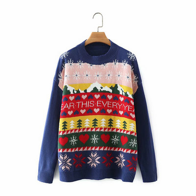 Naiste lai jõulumotiiviga kampsun