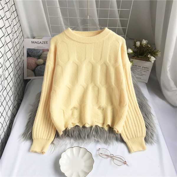 Uue mudeli naiste kampsun ovaalse kaelusega ja pikkade varrukatega