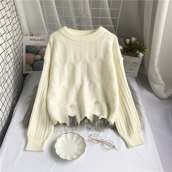 Uue mudeli naiste kampsun ovaalse kaelusega ja pikkade varrukatega