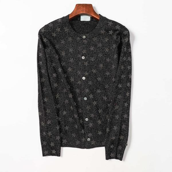 Naiste nööpide ja aplikatsiooniga kardigan – tärnid