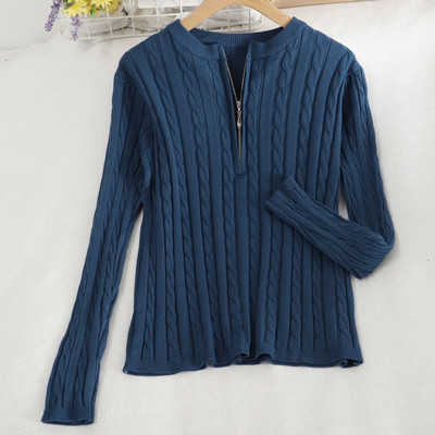 Πουλόβερ  γυναικείο casual με φερμουάρ