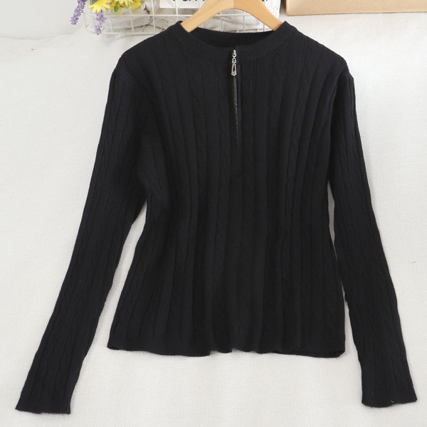 Πουλόβερ  γυναικείο casual με φερμουάρ