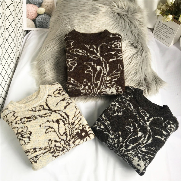 Moodne naiste asümmeetriline ovaalse kaelusega kampsun