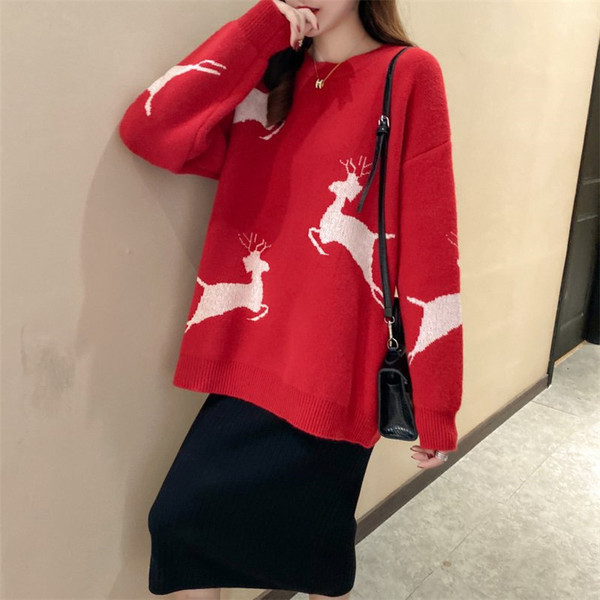 Naiste vabaaja kampsun valge ja punane