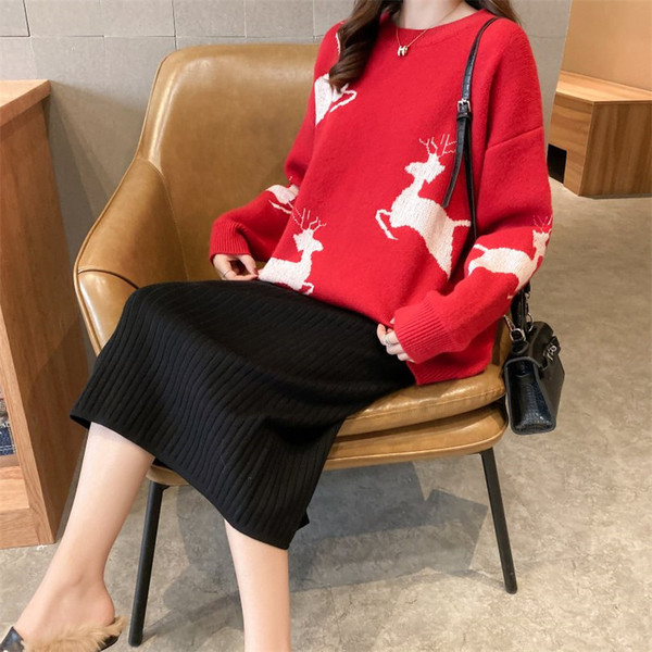 Naiste vabaaja kampsun valge ja punane